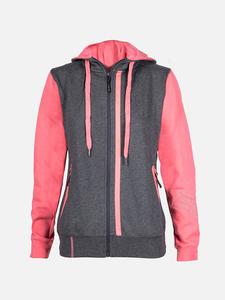 BLK Ladies Contrast Hoodie Charcoal