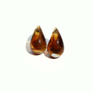 Earrings: Large Tear Drop Earrings - Resin