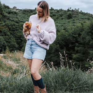 Knee High Merino Wool Socks - Brighton