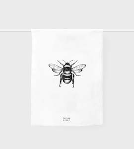 Father Rabbit Bee Tea Towel