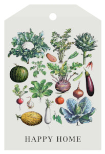 Father Rabbit Happy Home Gift Tag