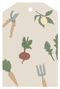 Father Rabbit In The Garden Gift Tag