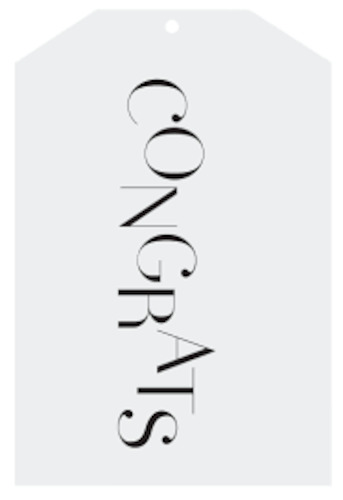 Father Rabbit Congrats Gift Tag