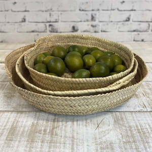 Storage: Shallow Woven Basket - Large