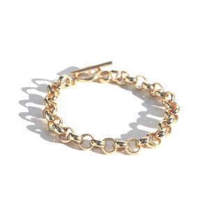 Jewellery: Belcher Bracelet - Gold Petite