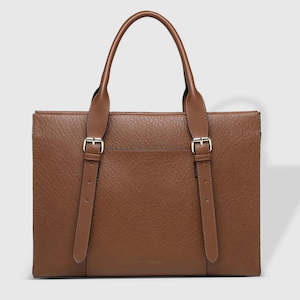 Bags And Leather: Harper Laptop Bag - Cocoa