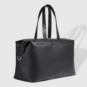 Bags And Leather: Harris Travel Bag- Black