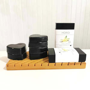 Horoi Heart Soap -  Vanilla Berry Charcoal