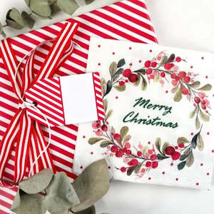 Kitchen Cleaning: Berries Ring Lunch Napkins - 20 Pack