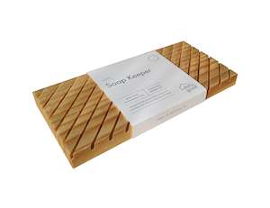 Bathroom: Long Pine Wooden Soap  Keeper