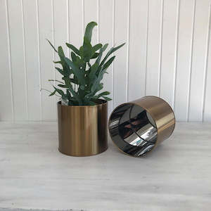 Stainless Steel Gold Planter Small