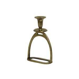 Brass Stirrup Candle Holder