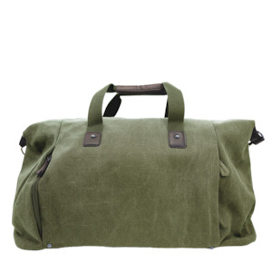 Bags And Leather: Marlborough Overnight Bag - Olive