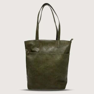 Bags And Leather: Fendalton Tote - Olive