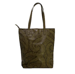 Bags And Leather: Fendalton Tote by Miriama Grace Smith - Olive