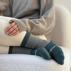 Accessories: Merino Wool Crew Socks - Kea - Woman