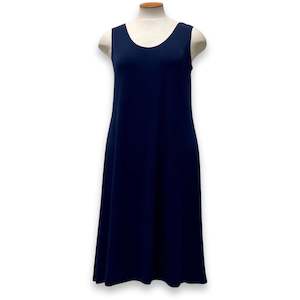 Trans Seasonal Dressing: BASIC SLIP DRESS - Denim Blue
