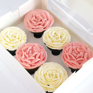 Valentine's Day Bloom Cupcakes: Valentine’s Day Rose Bloom Cupcakes