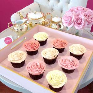 Weddings Bloom Cupcakes: Rose Bloom Cupcakes