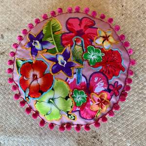 Round Cushion: Pink Goddess