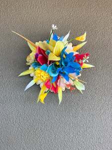 Pacifika Silk Wreaths: Small Pacifika wall hanging silk wreaths