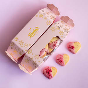Christmas Cracker - Raspberry Shortbread Hearts