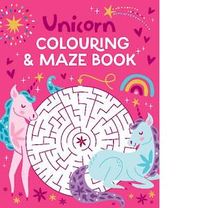 Childrens: Colouring and Mazes Unicorn