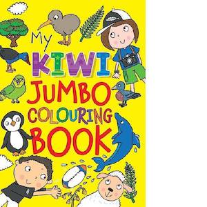 Childrens: Kiwi Jumbo Colouring Book 144pg