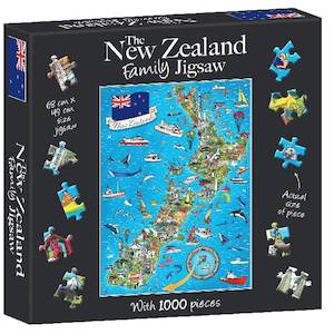 New Zealand Books: 1000PC New Zealand Family Jigsaw Puzzle