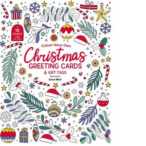 Colour Your Own Christmas Greeting Card & Gift Tag Backorder Available October