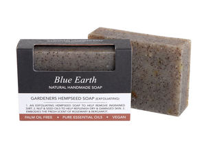 Gardeners Hempseed Soap Blue Earth Natural Skin Care