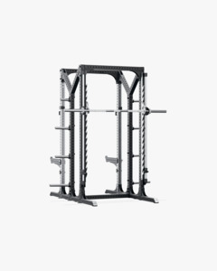 Prestera Double Half Rack W Smith Attachment Stainless/Black