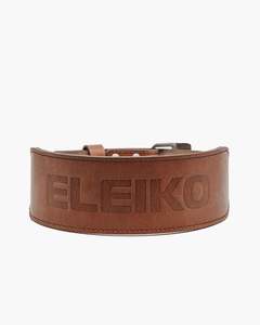 Weightlifting Leather Belt, Brown, M