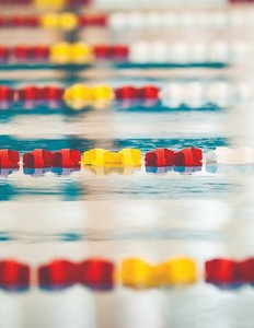 Swimming Pool Lane Lines: LANE ROPE 50M MAXI 150MM