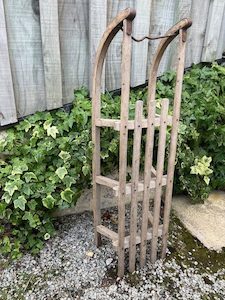 Products: Wooden Sled - Blue Moon Rummage