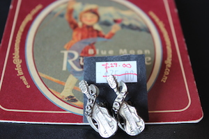 Clip On.vintage Rock & Roll Earrings - Blue Moon Rummage