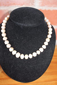 Deep Cream Baroque Circles - Blue Moon Rummage