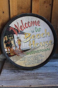 Products: Beach House Wine Barrel - Blue Moon Rummage
