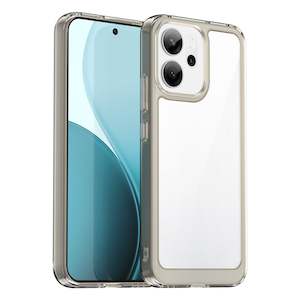 OPPO Reno14 F 5G Soft TPU Bumper Case [Clear Grey]