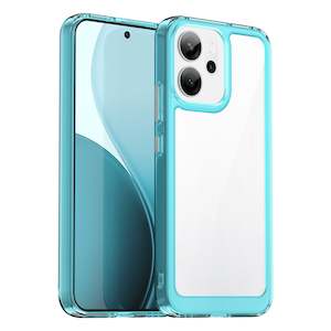 OPPO Reno14 F 5G Soft TPU Bumper Case [Clear Blue]