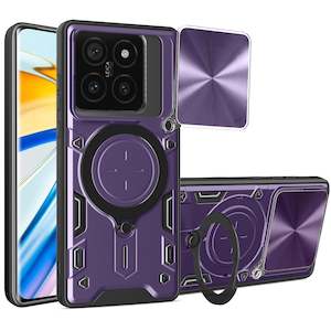 Xiaomi Cases: Xiaomi 14T Pro Ring Kickstand Case w/ Camera Cover [Purple]