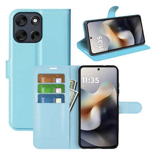 Moto G56 5G PU Wallet Case [LightBlue]
