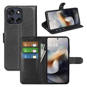 Other Cases: Moto G56 5G PU Wallet Case [Black]
