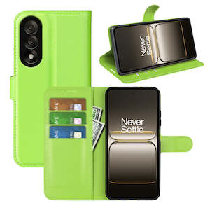 Other Cases: OnePlus Nord 5 PU Wallet Case [Green]