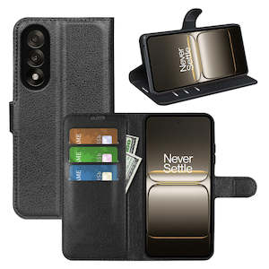 Other Cases: OnePlus Nord 5 PU Wallet Case [Black]