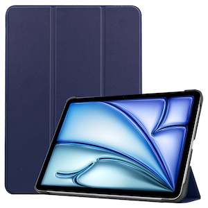 iPad Air 13 (M3, 2025) Tri Fold PU Leather Case [Navy]