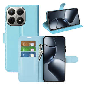 Xiaomi Cases: Xiaomi 15T PU Wallet Case [LightBlue]