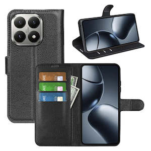 Xiaomi Cases: Xiaomi 15T PU Wallet Case [Black]