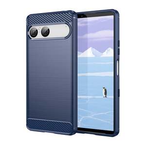 Sony Xperia 10 VII Carbon Fibre Brushed Case [Navy]