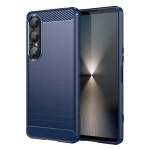 Sony Xperia 1 VII Carbon Fibre Brushed Case [Navy]